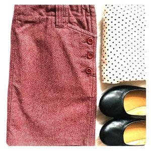 J. Crew Burgundy Mini Skirt